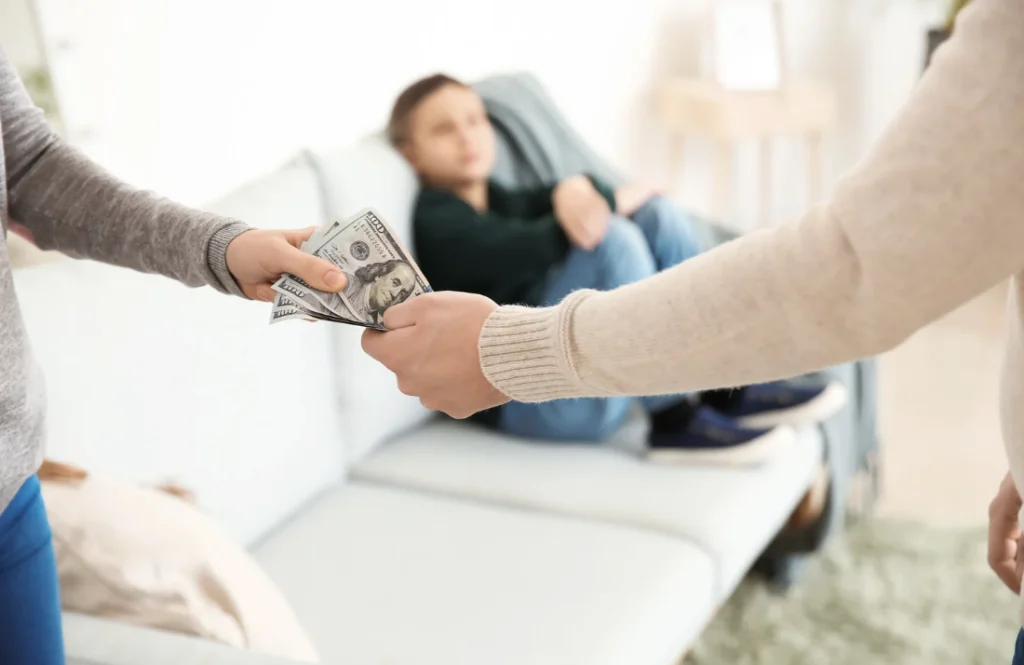 Spouse making alimony payment.