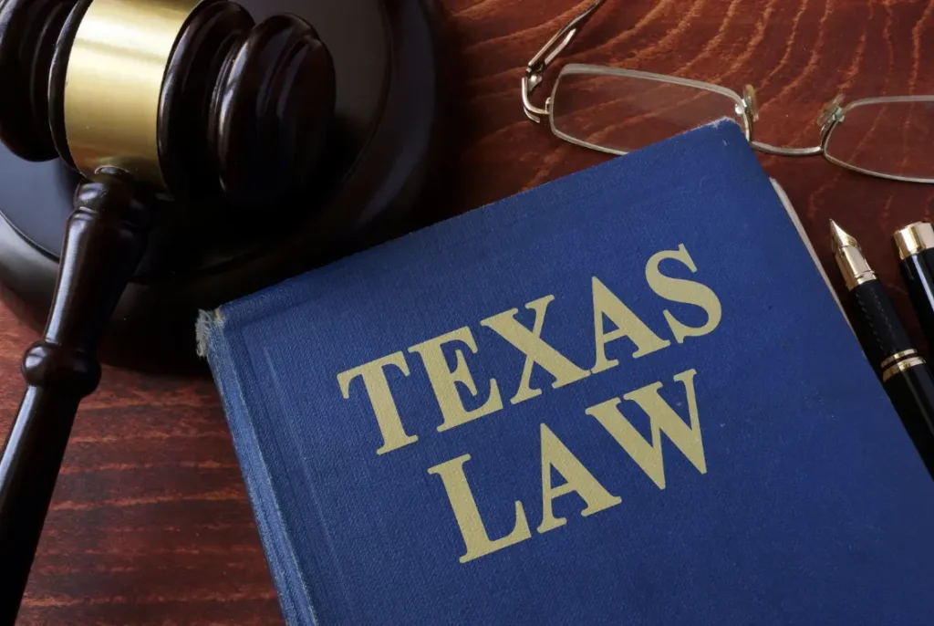 Texas Law book.