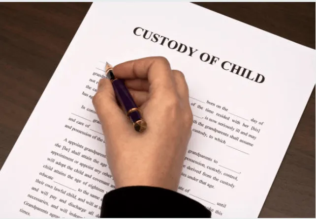 Child custody papers.